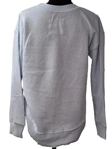 Sweatshirt Hendersonville Logo Ice Blue Nantucket/ Curved Hem  Women's 4656 