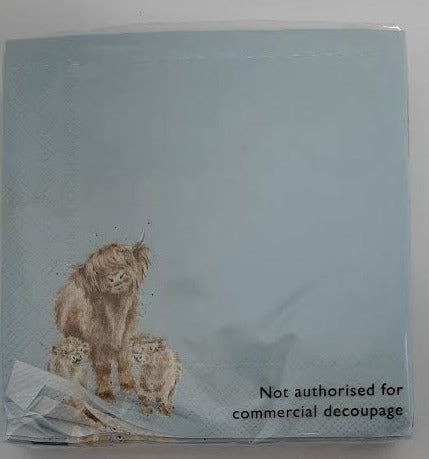 Napkin - Highland Cow - Daisy Coo - K049 