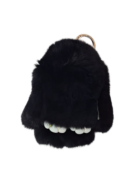 Bunny Key Ring   Stuffed Soft Furry Bunny 6x6"  Many Colors   razkcb 