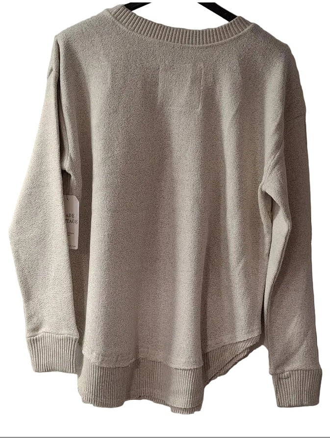 Sweatshirt Asheville Logo Oatmeal Nantucket/ Curved Hem  Women's 4656O