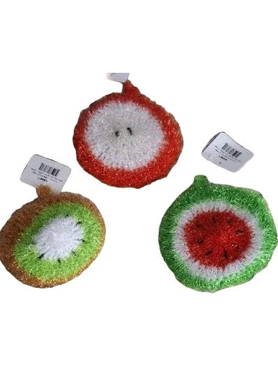 Dish Sponge 5" Non Scratching 3 Colorful Styles Er71562