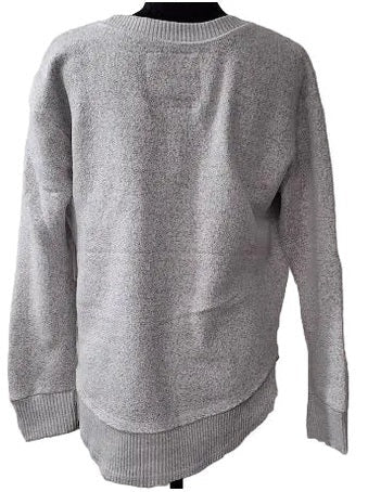 Sweatshirt Hendersonville Logo Salt & Pepper Nantucket/ Curved Hem  Women's 4656