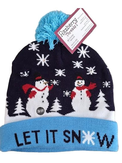 Beanie Lighted Let It Snow&nbsp; Children's Christmas Hat 4789789