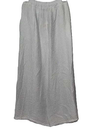 Pants Ivory&nbsp; Wrinkle Finish&nbsp; 2 Pocket Women's One Size 6330I