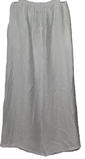 Pants Ivory&nbsp; Wrinkle Finish&nbsp; 2 Pocket Women's One Size 6330I