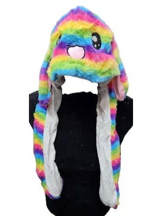 Children's Hat Multi Colored 20 Led Lights Flapping Ears Bunny/Unicorn 4Styles Wn78501