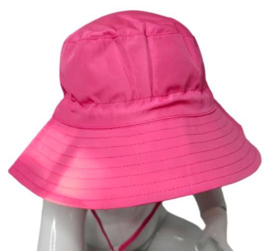 Bucket/Sun Hat With Chin Strap Wide Brim Children's 2-8yr Pink scbhp 