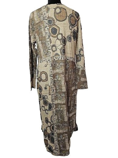 Dress Pullover Cooper Waffle  Mocha Long Sleeve Crew Neck Women's D448Wkm