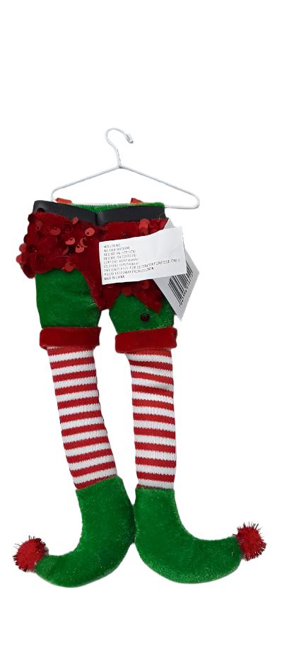 Christmas-Green Elf Legs-Ornament 