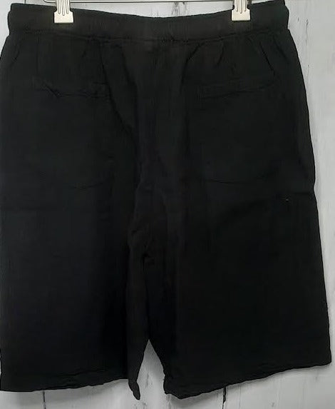 Short Pants-2 Pocket Draw String Black Women's L0303 