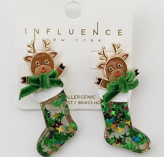 Earing's Christmas Stocking Green RTC3E2319GRN 