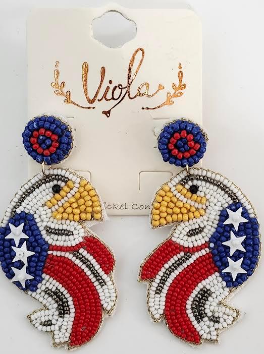 Earing's Bird Patriotic Red/White/Blue RT134127RBW 