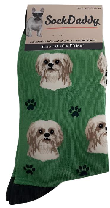 Socks  Shih Tzu Tan/White Dog             800-87  H 