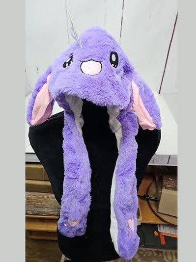 Children's Hat Solid Colors 20 Led Lights Flapping Ears Bunny/Unicorn 5 Styles Wn77849