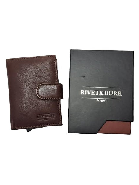 Card Case Mahogany Slim Slide Leather Bound SS01MAH