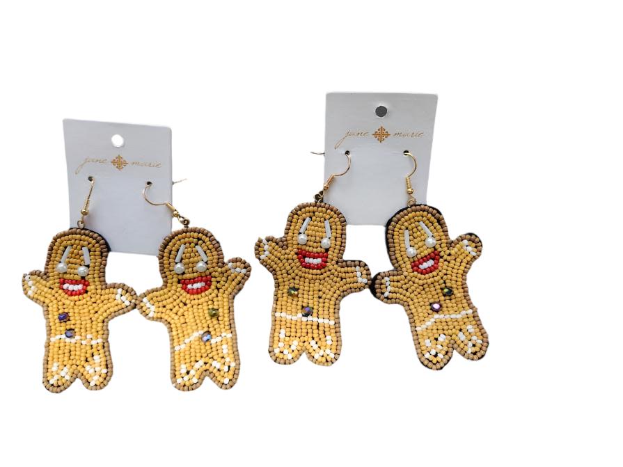 Earing's  Christmas Gingerbread Man Jm70491e 