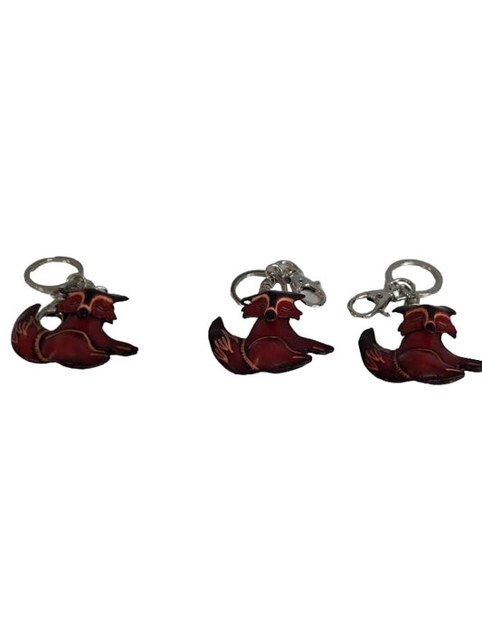 Key Chain Red Fox Leather KC4163