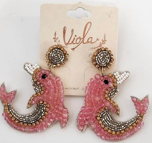 Earing's Dolphin Pink RT133993PK 