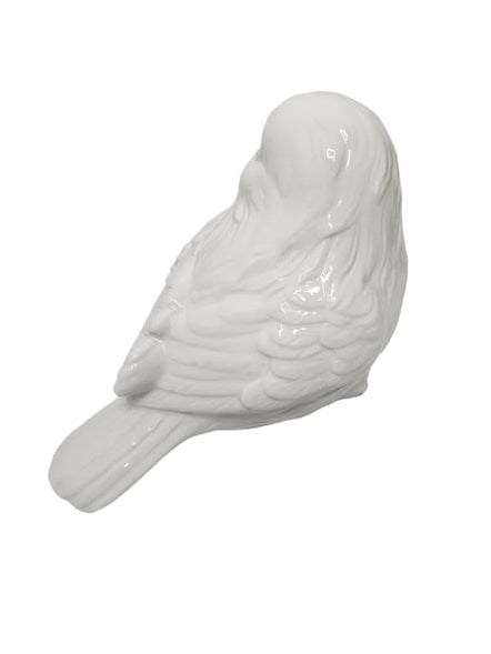 Bird Figurine White 2 Styles 5.25"Stoneware N3054