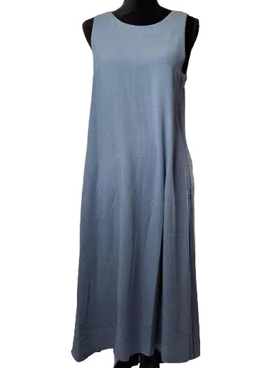Dress Long Pullover Chambray 2 Pocket Sleeveless  646-5128