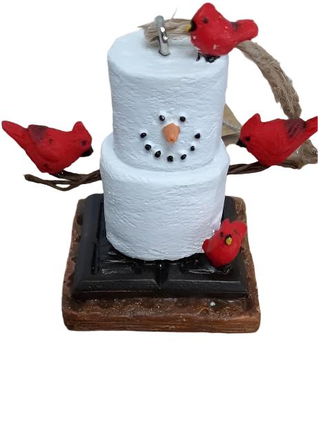 Smores-Cardinal/SnowmanChristmas Ornament 