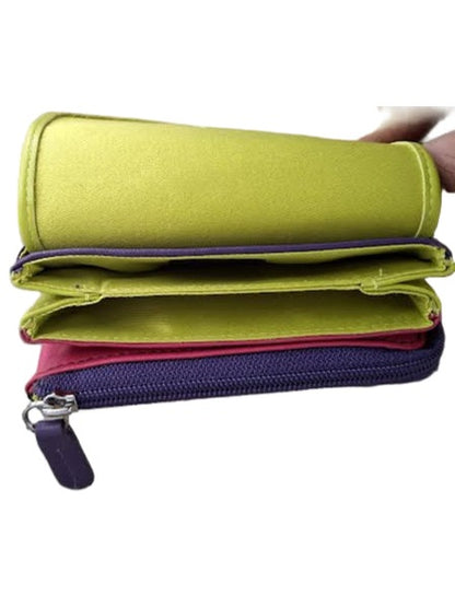 Wallet Small Card And Coin Wallet  Black Brights 7178