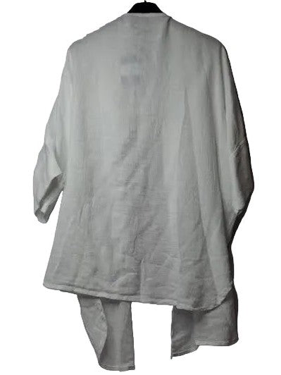 Cardigan White Gauze  Women's One Size 14030