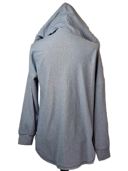 Top Pull Blue Over Long Sleeve Hooded 632-4987