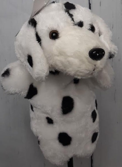 Children's Hand Puppet-Dalmation Dog-White/Black -8455666 