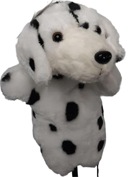 Children's Hand Puppet-Dalmation Dog-White/Black -8455666 