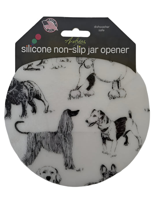 77 Jar Opener  Black & White Dogs 