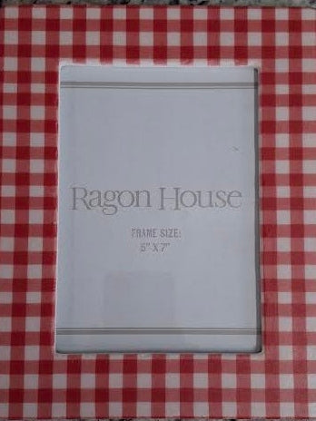 Picture Frame Red Gingham 5"x7" Rh249185