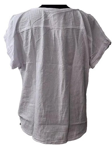 Top Pullover Short Sleeve White Women's L1671