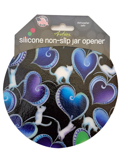 40  Jar Opener - Black Cat Hearts 