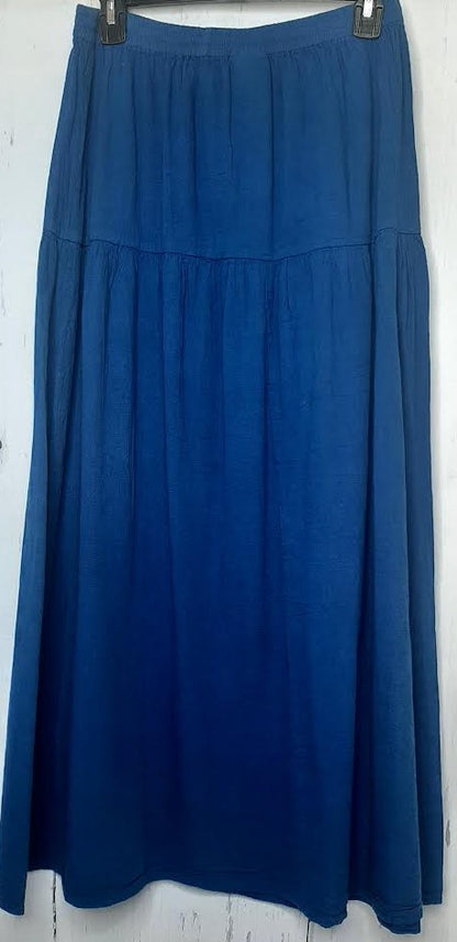 Skirt Long-Royal Blue-Women's- S1687 