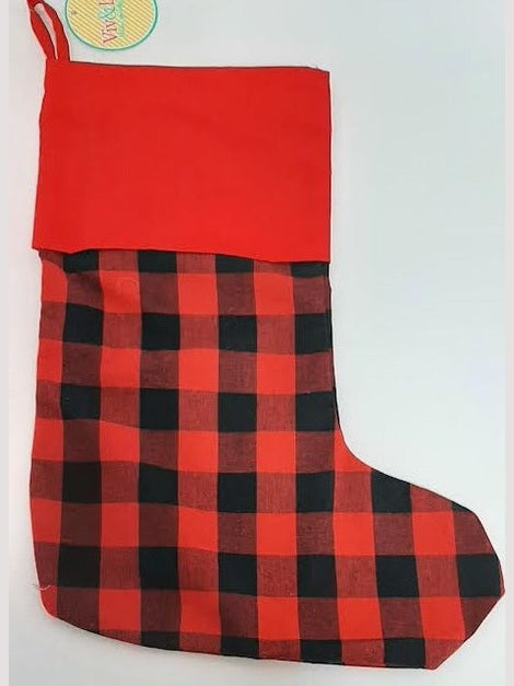 RED CHECK STOCKING 