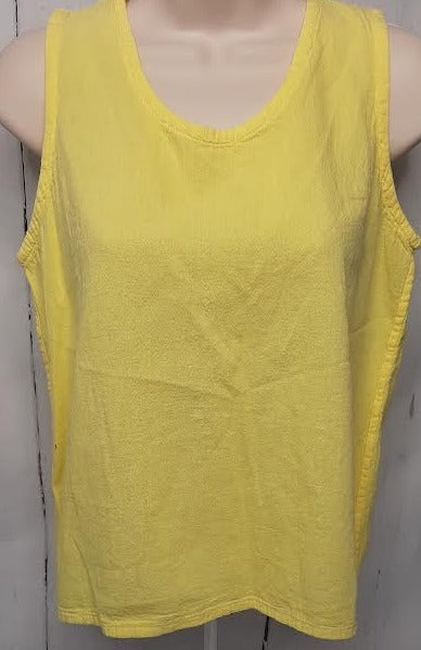 Top- Tank-Yellow-Women's-S-0786 