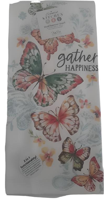 T Towel  Gather Happiness-Dual Purpose Terry-R8100 