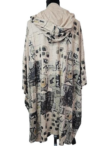 Jacket/Duster Hooded Stoneage Tan Women'sC103Bm