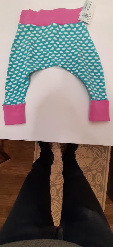 Harem Pants Legging Whales Blue/Pink Baby3-6 Month BFI1pw36 