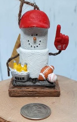 Smores Sports/Beer-Christmas Ornament 