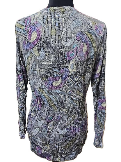 Shirt Crinkle Basic Top 25617  25621  Purple