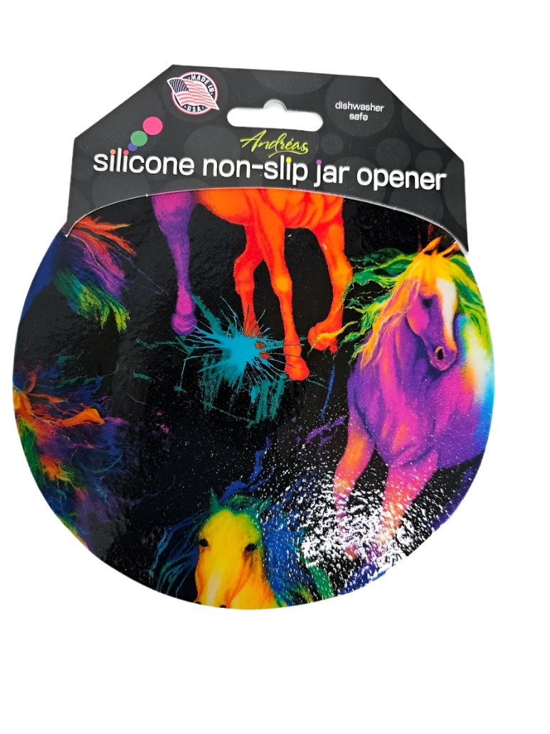 Jar Opener - Colorful Horses 17 