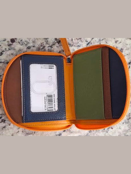 Wallet Small Dome  Harvest Multi  Leather RFID Blocking  6235
