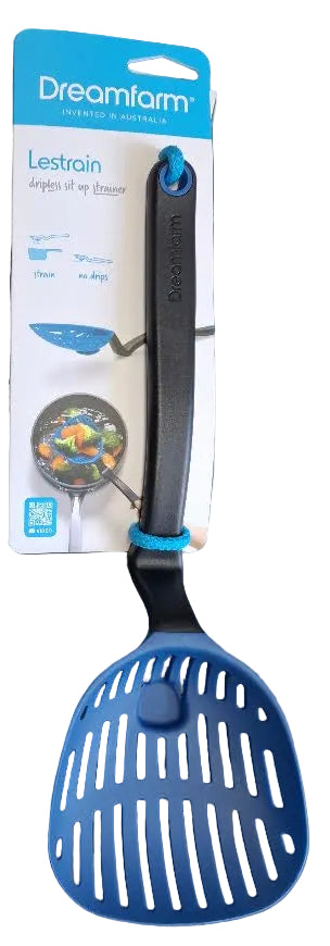 Lestrain Scoop Strainer Large 12.8" Classic Blue DFLE1877