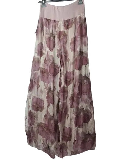 Marisima-Pants Rose Petal Floral 2Layer&nbsp; Women's One Size 2184RPF