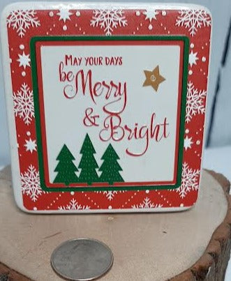 Christmas-3x3" Standing Plaque 