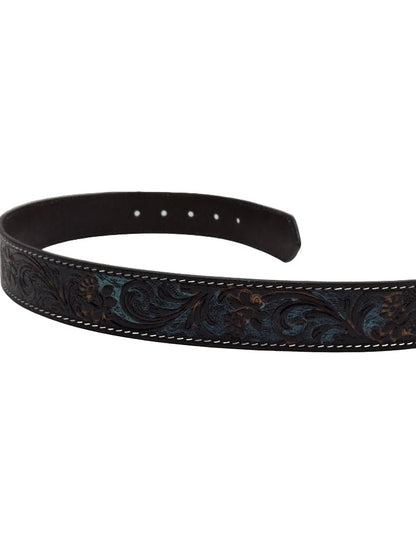 Belt  Black/Turquoise  Leather Women's  Leather American Bison  Abb14-2622