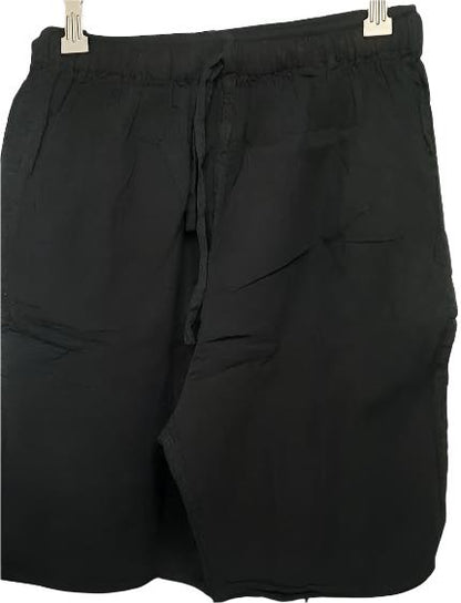 Short Pants Drawstring Black Women's L0008 