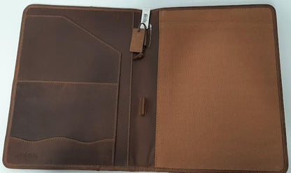 Brown Leather Note Book-10X13" 